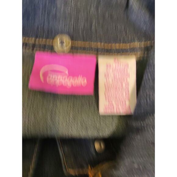 Cappagallo Women's Blue Jean Denim Jacket Button Up Size XL Cotton Spandex... - Picture 10 of 16